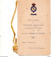 1905 NAPOLI NOZZE DEL PRINCIPE - Annunci Di Nozze