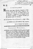 1803 TREVISO RICERCATO PER OMICIDIO DALLA POLIZIA DI VENEZIA - Historische Documenten