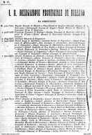 1861 BELLUNO ELENCO RICERCATI - Historische Dokumente