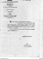 1846 POLIZIA ROMA ELENCO  RICERCATI PER OMICIDI E FURTI - Historical Documents