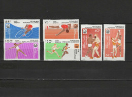 Congo 1975 Olympic Games Montreal, Cycling, Athletics, Boxing, Basketball, Javelin Set Of 6 MNH - Zomer 1976: Montreal