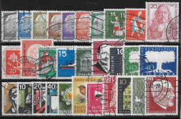 ALLEMAGNE REPUBLIQUE FEDERALE - ANNEE 1957 - 30 VALEURS - OBLITERES - TOUS DIFFERENTS - Used Stamps