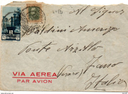 1936 LETTERA COLONIE ITALIANE ERITREA VIA AEREA PER FANO - Airmail