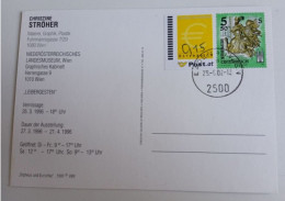 D203020  Österreich   Postkarte Vom 29.06.2002 Mit Ergänzungsmarke € 0,15  Mit Stempel  Baden Bei Wien - Lettres & Documents
