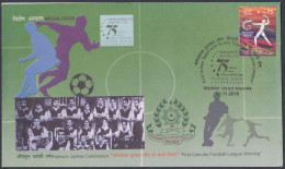 Inde India 2010 Special Cover Calcutta Football League, Soccer, Sport Sports, Mohmmedan Sporting Club Pictorial Postmark - Lettres & Documents