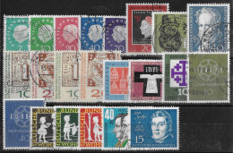 ALLEMAGNE REPUBLIQUE FEDERALE - ANNEE 1959 - 22 VALEURS - OBLITERES - TOUS DIFFERENTS - Used Stamps
