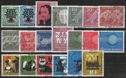 ALLEMAGNE REPUBLIQUE FEDERALE - ANNEE 1960 - 20 VALEURS - OBLITERES - TOUS DIFFERENTS - Used Stamps
