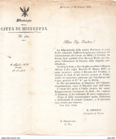 1878 CITTA' DI MISTRETTA MESSINA - Historische Documenten