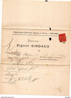 1893 LETTERA CON ANNULLO ROMA - ESPOSIZIONE  ITALIANA DI BELLE ARTE E DI ELETTRICITA' - Poststempel