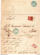 1875 LETTERA CON ANNULLO VENEZIA + UFF. DEL DEMANIO - Marcophilia