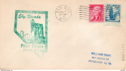 1955  LETTERA CON ANNULLO  ELY NEV  + SANFRANCISCO - 2c. 1941-1960 Covers