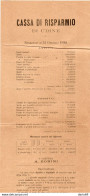 1890 CASSA DI RISPARMIO DI UDINE SITUAZIONE AL 31/01/1890 - Italien