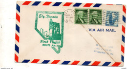 1955  LETTERA CON ANNULLO  ELY NEV  + SANFRANCISCO - 2c. 1941-1960 Covers