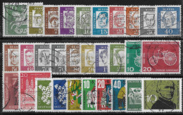 ALLEMAGNE REPUBLIQUE FEDERALE - ANNEE 1961 - 30 VALEURS - OBLITERES - TOUS DIFFERENTS - Used Stamps