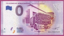 0-Euro XELF 2019-1 FEUERWEHR SPROCKHÖVEL - LÖSCHZUG HASSLINGHAUSEN - Pruebas Privadas