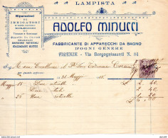 1918 FIRENZE - ADOLFO MINUCCI - LAMPISTA - Italien