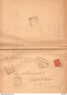 1893  MANIFESTO CON ANNULLO CITTADELLA + CASALE DI SCODOSIA  PADOVA - PROROGA  PER UN POSTO DI MAESTRO - Marcofilía