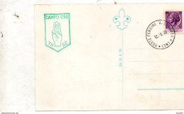 1970 CARTOLINA POSTE PERGINE VALSUGANA TRENTO CAMPO SCOUT - FDC