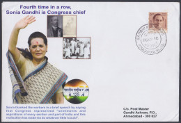 Inde India 2010 Special Cover Sonia Gandhi, Indian National Congress Politician, Woman - Briefe U. Dokumente
