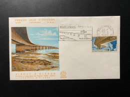 Enveloppe 1er Jour "Viaduc D'Oléron" 18/09/1966 - Flamme - 1489 - Historique N° 570 - 1960-1969