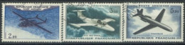 FRANCE - 1960/64 - AIR PLANES STAMPS SET OF 3, USED - Gebraucht