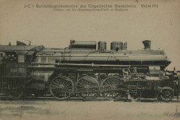 Schnellzuklokomotive Der Ungarischen Staatsbahn Serie 301, Gebaut In Budapest - Trains