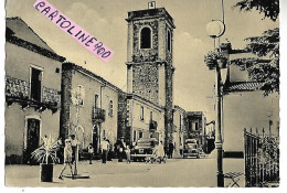 Abruzzo-chieti-celenza Sul Trigno Piazza Del Popolo Animata Veduta Anni 50 - Autres & Non Classés