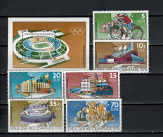 DDR 1976 Olympic Games Montreal, Cycling, Athletics Etc. Set Of 6 + S/s MNH - Estate 1976: Montreal