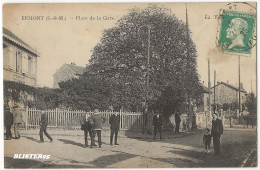 Ermont (95) Place De La Gare , Envoyée En 1925 - Ermont-Eaubonne