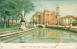 PADOVA - PRATO DELLA VALLE E CHIESA DI S. GIUSTINA - SPEDITA - 1900s (20796) - Padova (Padua)