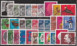 ALLEMAGNE REPUBLIQUE FEDERALE - ANNEE 1966 - 31 VALEURS - OBLITERES - TOUS DIFFERENTS - Used Stamps