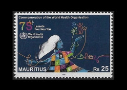 Mauritius(Ile Maurice) 2024 - Commemoration Of 75 Years Of World Health Organisation (WHO) - 1v MNH Complete Set - Mauricio (1968-...)