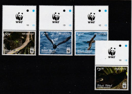 Niuafo'ou - WWF , Fauna,Reptiles.Turtles Series 4 Values With Vignettes,perforated,MNH ,Mi.606-614 - Tonga (1970-...)