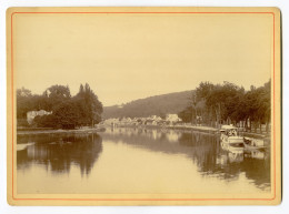 Bougival Photo Format 20.3x14.3 Collée Sur Carton - Oud (voor 1900)