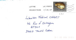 TIMBRE N° 3963   - THIONVILLE MOSELLE    - TARIF DU 1 10 06 AU 28 2 08 -  SEUL SUR LETTRE - 2006 - Postal Rates
