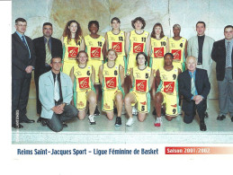 BASKET-BALL à REIMS (51) - Equipe De Reims Saint Jacques Sport - Saison 2001-2002 - Basket-ball