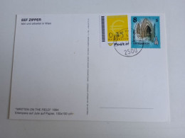 D203027    Österreich   Postkarte Vom 29.06.2002 Mit Ergänzungsmarke € 0,29 Mit Stempel  Baden Bei Wien - Storia Postale