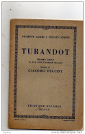 TURANDOT - Operaboeken