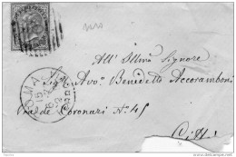 1877  LETTERA CON ANNULLO ROMA - Poststempel