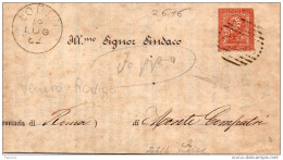 1882   LETTERA CON ANNULLO  LOREO  ROVIGO - Poststempel