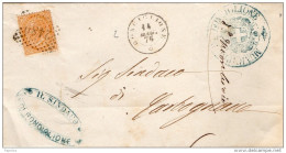 1875 LETTERA  CON ANNULLO RONCIGLIONE  VITERBO - Marcophilie