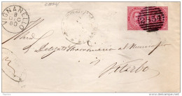 1880  LETTERA  CON ANNULLO  VIGNANELLO  VITERBO - Poststempel