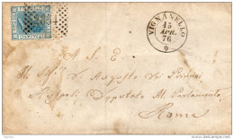 1876   LETTERA CON ANNULLO VIGNANELLO  VITERBO - Marcophilie