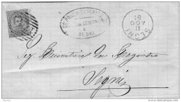 1881   LETTERA CON ANNULLO SEGNI     ROMA - Poststempel