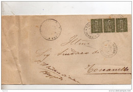 1895   LETTERA CON ANNULLO TOSCANELLA    VITERBO - Poststempel