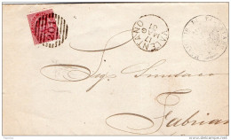1881   LETTERA CON ANNULLO VALENTANO  VITERBO - Poststempel