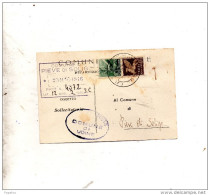 1946 CARTOLINA CON ANNULLO UDINE + POSTA AEREA - 1946-60: Marcophilia