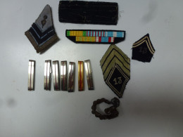 Lot Ecusson Grade Epaulette Losange Militaria Etranger 13 2 Régiment - Patches