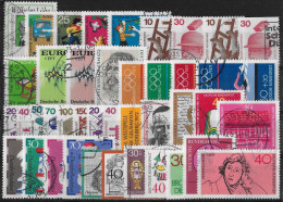ALLEMAGNE REPUBLIQUE FEDERALE - ANNEE 1972 - 41 VALEURS - OBLITERES - TOUS DIFFERENTS - Used Stamps