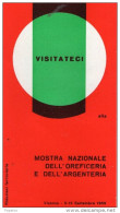 1959 MOSTRA   NAZIONALE DELL'OREFICERIA E DELL' ARGENTERIA - Erinofilia